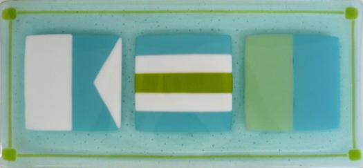 ACK Butler Tray in Tropical Blues and Greens