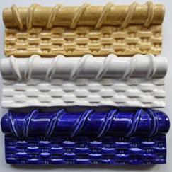 basket weave, chair rail, trim tile, basket weave with rope top, Nantucket lightship basket tile