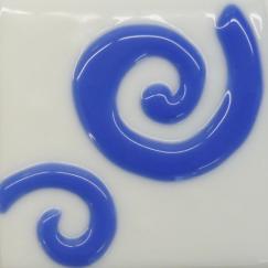 Blue Glass 2 Spiral Tile