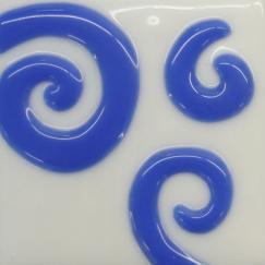 Blue Glass 3 Spiral Tile